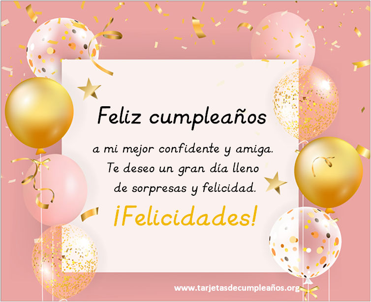 feliz cumpleanos mejor amiga